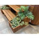 Vitalspa Thermowood lépcsős virágláda antracit