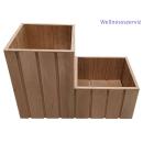 Vitalspa Thermowood lépcsős virágláda barna